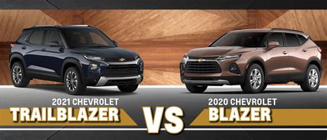 2021 Chevrolet Trailblazer Vs 2020 Chevrolet Blazer