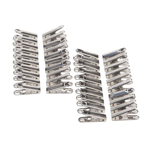 Stainless Steel Clothespins Set Of 40 Laundry Pins Walter Drake