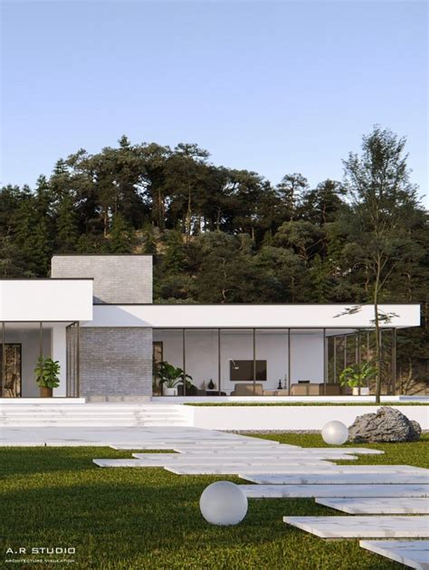 Minimalist Villa Modern Bungalow House Facade House Modern Bungalow