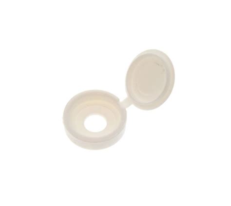 White Hinged Screw Cover Caps Prima Leisure