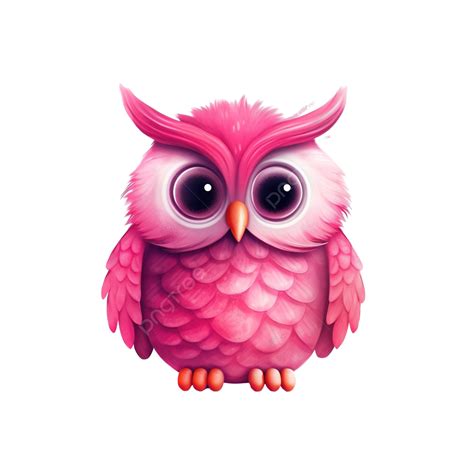 The Pink Owl Owl Bird Wild Bird Png Transparent Image And Clipart
