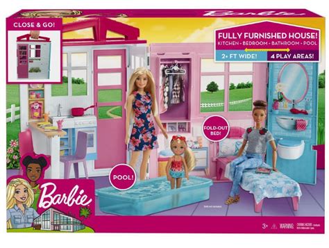 Barbie Fully Furnished House Toy At Mighty Ape Australia