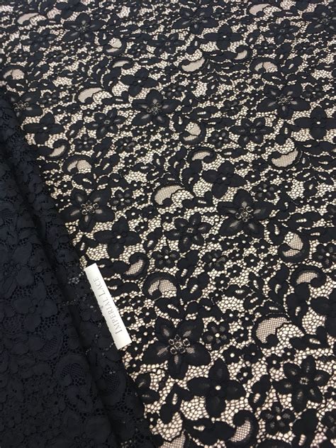 Black Lace Fabric Guipure Lace Lace Fabric From