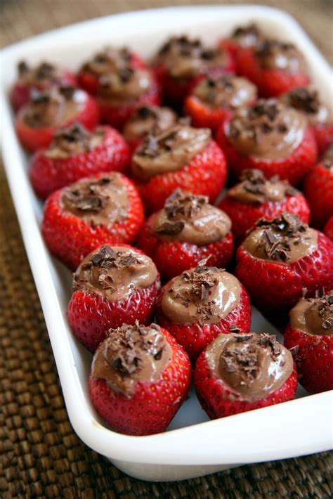 Vegan Chocolate Mousse Filled Strawberries Best Healthy Desserts