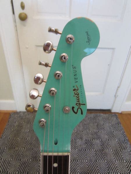 1997 Squier By Fender Vista Series Venus Surf Green Seymour Duncan Lil Huddys Guitar Shop