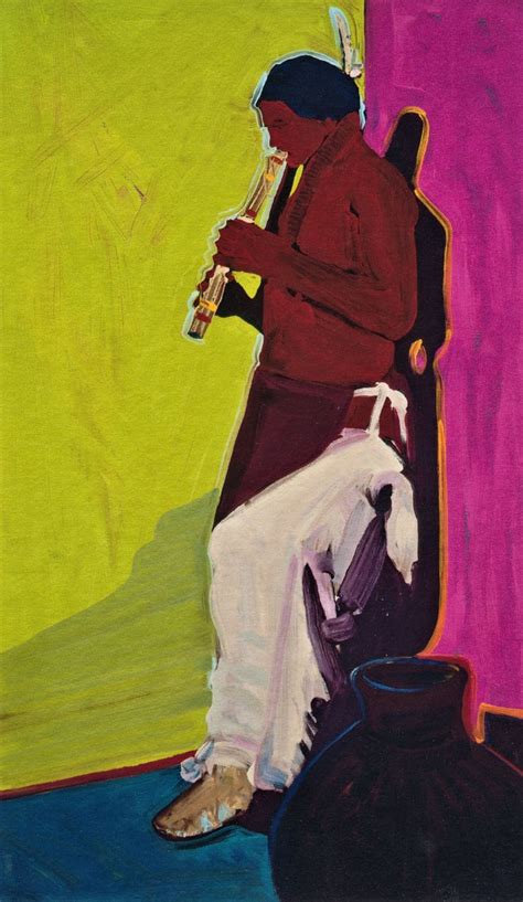 Flute Player Print From An Oil Painting By Andrew Shows Fine Art