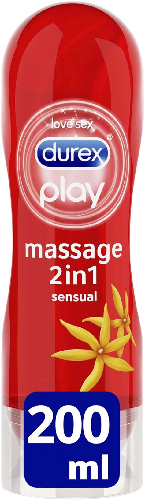 durex massage lube 2 in 1 sensual lubricant gel with ylang ylang 200 ml uk health