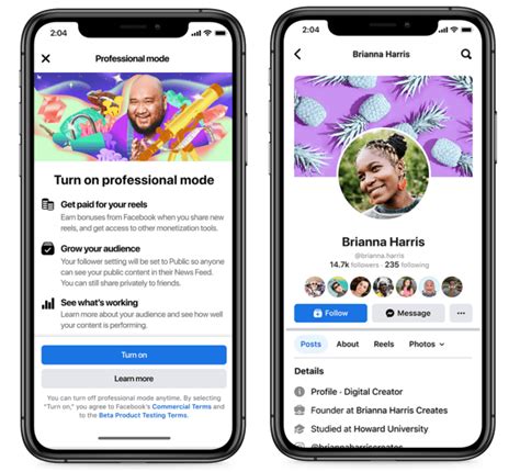 Facebook Tests A New Professional Mode For Creator Profiles Techcrunch