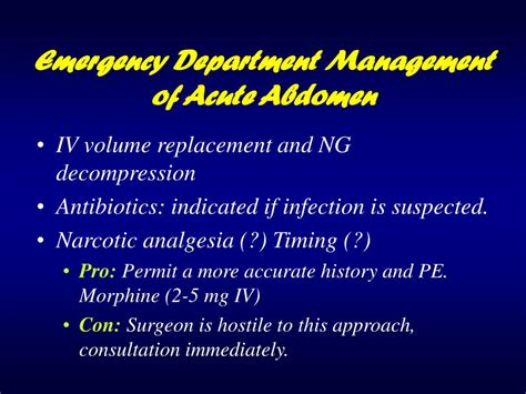 Ppt The Acute Abdomen Powerpoint Presentation Free Download Id173923