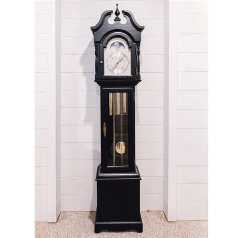 Hermle Alexandria Grandfather Clock Black Grandfather Clocks Omnia