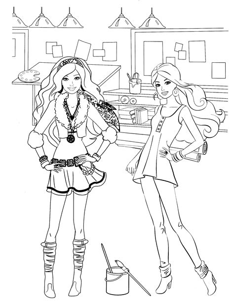 Barbie Dreamhouse Adventures Printable Coloring Pages Dennis