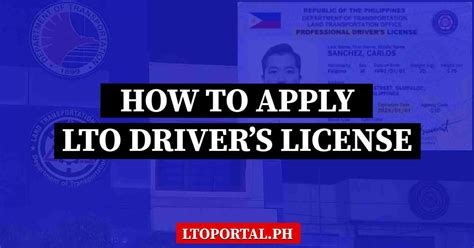 How To Get Lto Drivers License In The Philippines Lto Portal Ph