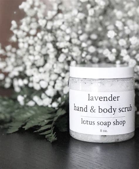 Natural Lavender Body Scrub Made With Organic Lavender Essential Oil