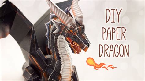 Diy Papercraft Dragon Sit And Fly Version Tales From Earthsea