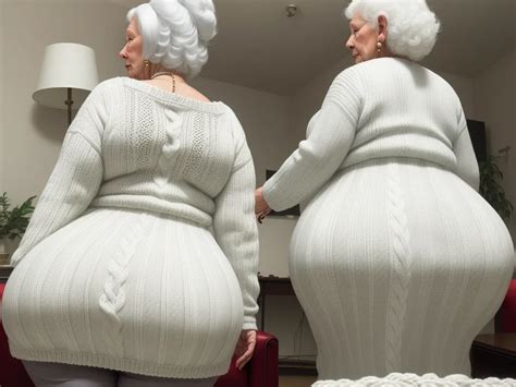 Turn Photo To K White Granny Big Booty Wide Hips Knitting