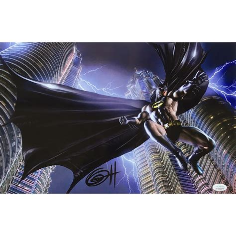 Greg Horn Signed Batman 11x17 Lithograph Jsa Coa Pristine Auction