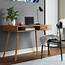 Nathan James Parker Modern Home Office Desk In Walnut Wood Small 