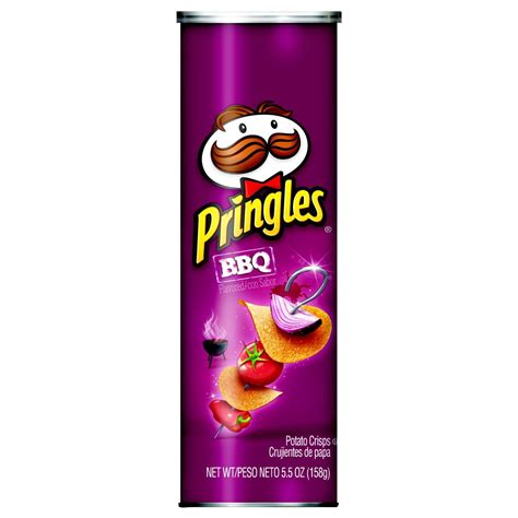 Pringles Snack Stacks Potato Crisps Chips Bbq Flavored 55 Oz