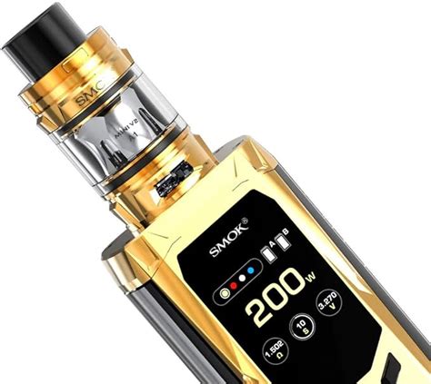 Smok R Kiss Vape 200 W Full Kit With Tfv Mini V2 Tank Gold Black