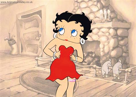 Original Hand Painted Betty Boop Production Cel Animation Cels Photo