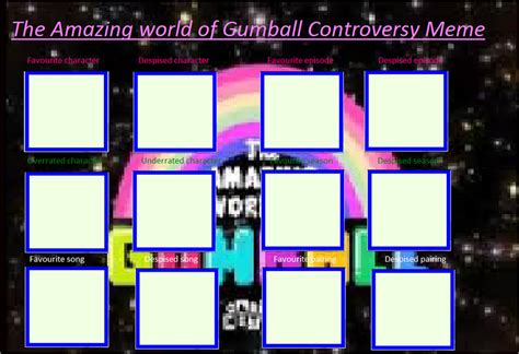 The Amazing World Of Gumball Controversy Meme By Likeabossisaboss On
