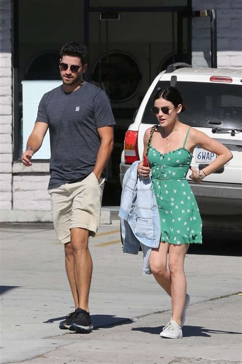 Lucy Hale In Green Mini Dress Out In Los Angeles Gotceleb