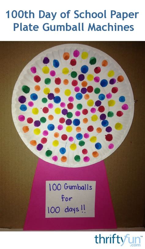 day  school paper plate gumball machines thriftyfun