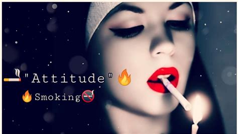 🚬 Girl Smoking Whatsapp Status Bad Boy Entry Attitude Status ️