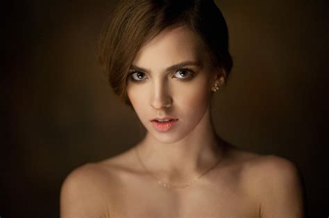 Wallpaper Victoria Lukina Maxim Maximov Women Portrait Face