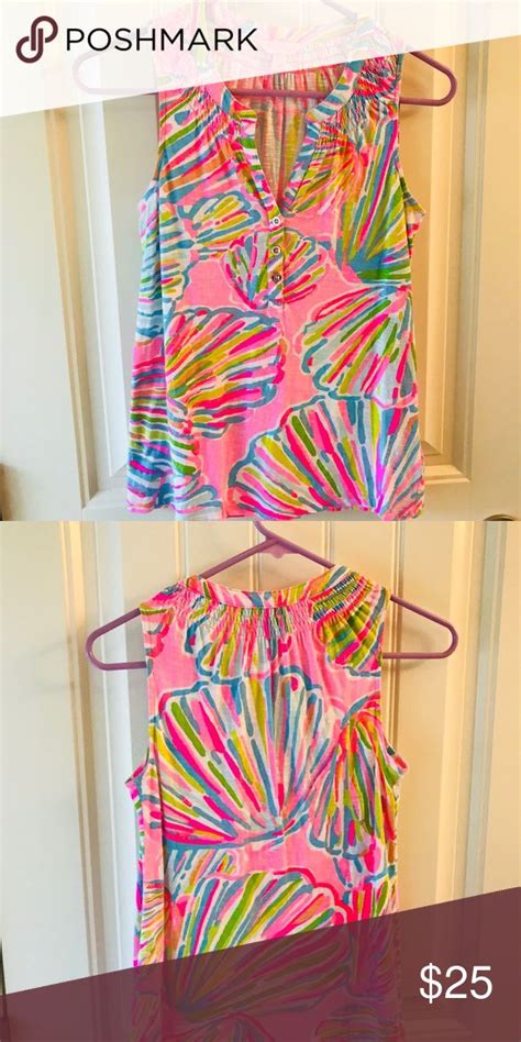 Lilly Pulitzer Pink Pout Shellabrate Essie Tank Lilly Pulitzer Lilly
