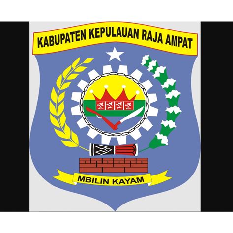 Jual Bordir Murah Logo Emblem Kabupaten Raja Ampat Bordir Komputer