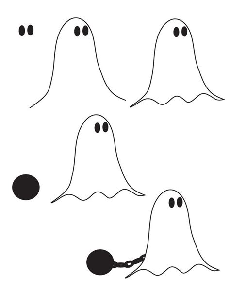 Drawing Ghost Scary Drawings Drawings Cute Animal Drawings