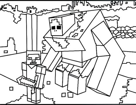 Lego Minecraft Coloring Pages At Free Printable