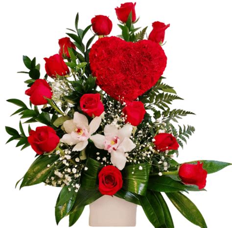 Red Rose Heart Flower Pictures Best Flower Site