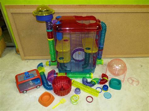 Used Crittertrail 3 Hamster Gerbil Cage Plus Accessories Gerbil Cages