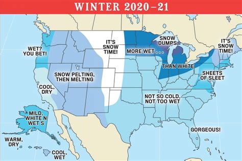 Old Farmers Almanac Winter 2021 Forecast Warmer Than Normal And