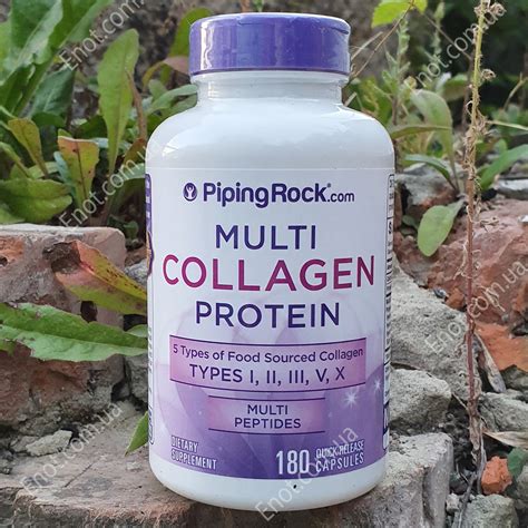 Коллаген Piping Rock Multi Collagen Protein Multi Peptides 2000 мг на