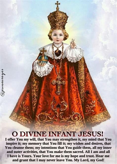 Infant Jesus Prayer Card The Shoot