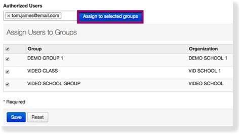 Assign Users To Groups