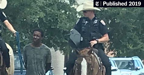 Photo Of Mounted Police Leading Black Man By A Rope Prompts Outrage