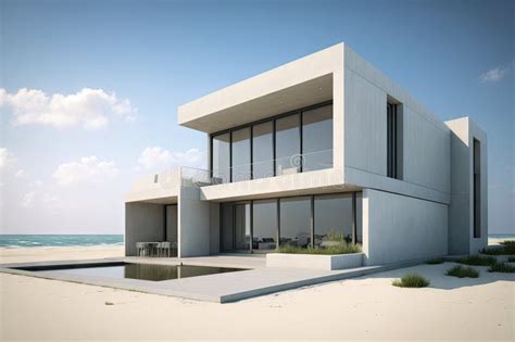 Modern Beachfront Villa With Sleek And Minimalist Design Featuring