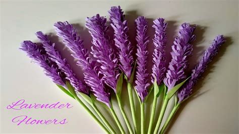 Paper Lavender Flowers Youtube