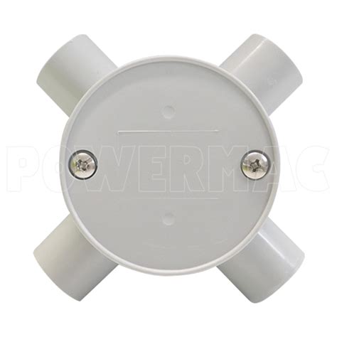 20mm four way shallow junction box rylec