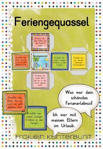 Feriengequassel Unterrichtsmaterial In Den Fächern Deutsch
