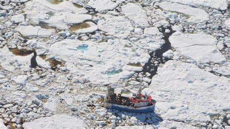 Arctic Ice Floes Trapped And Sunk Ships In The Atlantic Ocean In 2017