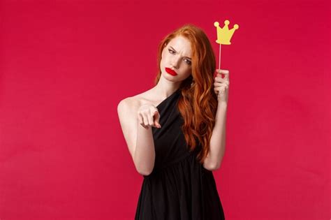 Premium Photo Portrait Of A Woman In A Black Dress