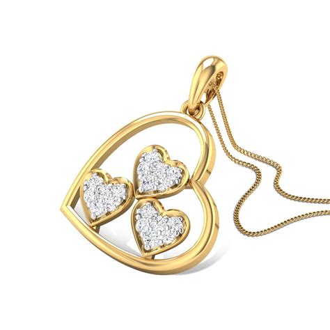 The beauty and appeal of heart pendant designs are enhanced when they are studded with diamonds, garnets, rubies, emeralds, and other precious. Love Spell Diamond Gold Pendant | Gold ring designs, Gold ...