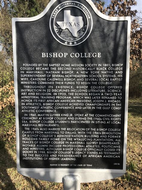 State Historical Marker Ceremony Honors Bishop College Marshalls