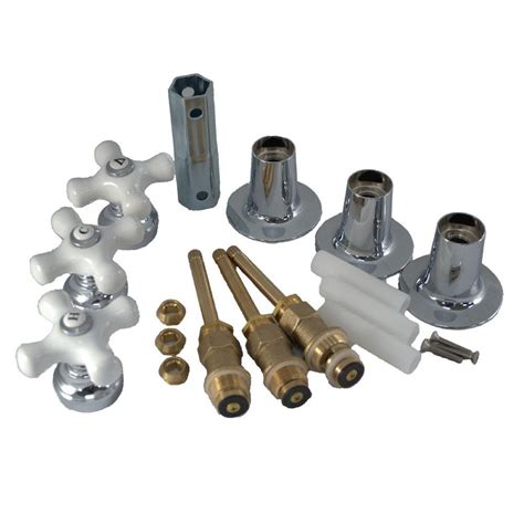 Partsmasterpro Tub And Shower Rebuild Kit With Porcelain Cross Arm