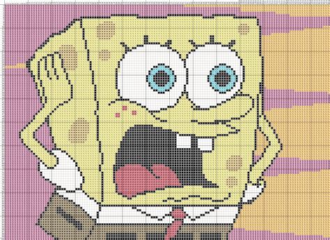 More Spongebob Pixel Art Pixel Art Stuff Pinterest Cross Stitch Sexiz Pix